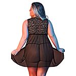 Exposed - Fly Away Baby Doll & G-String Set, QS