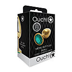Ouch Emerald Green - Metallinen anaalitappi