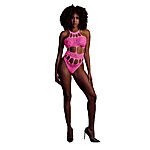 Ouch - UV-valossa hohtava body, pinkki