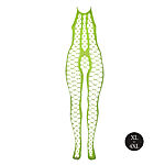 Ouch - UV-valossa hohtava catsuit, vihre, Plus Size