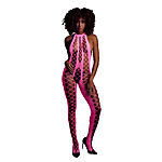 Ouch - UV-valossa hohtava catsuit, pinkki