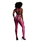 Ouch - UV-valossa hohtava catsuit, pinkki
