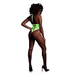 Ouch - UV-valossa hohtava halterneck-body, vihre