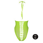 Ouch - UV-valossa hohtava halterneck-body, vihre