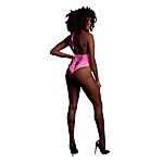 Ouch - UV-valossa hohtava halterneck-body, pinkki