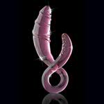 Icicles - Curved Double Pink Dildo