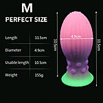 Alien Toys Luminous - Pime�ss� hohtava anaalitappi, M