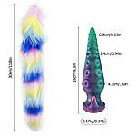 Alien Toys Green Squid - Anaalitappi h�nn�ll�