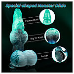 Alien Toys Pelagor - Pumpattava dildo imukupilla