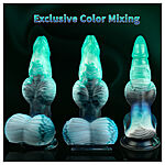 Alien Toys Pelagor - Pumpattava dildo imukupilla