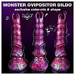 Alien Toys Monster - Fantasiadildo + munasetti