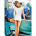 Baci 1233 - Sairaanhoitajan asu, valko-punainen