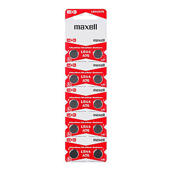Maxell LR44 - Alkalinappiparisto, 10 kpl 