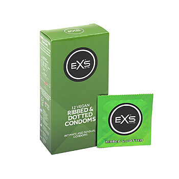 Ribbed & Dotted - Kondomi, 12 kpl