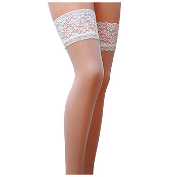 Passion ST003 - Stay Up -sukat, luonnonvalkoinen - kuva