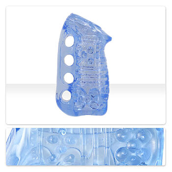 Fleshlight FleshSkins Grip Blue Ice - Masturbaattori