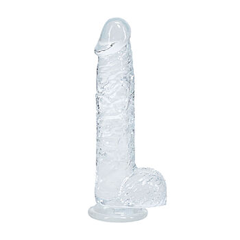 RealRock Super Flexible - Dildo kiveksill&auml; 5" kirkas - kuva