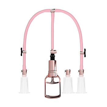 Pumped - Klitoris- ja n&auml;nnipumppusetti, L-koko