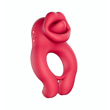 Bekey - V&auml;risev&auml; penisrengas klitoriskiihottimella