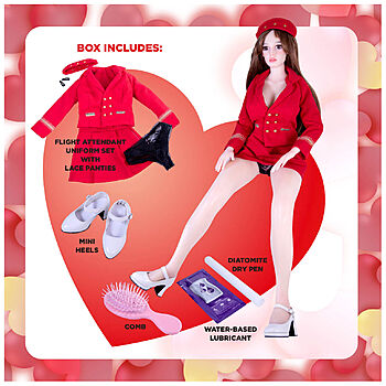 Seksinukke, lentoemo, 53 cm