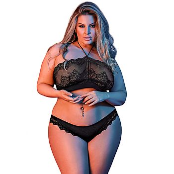 Exposed - Halter Bandeau & Panty Set, QS